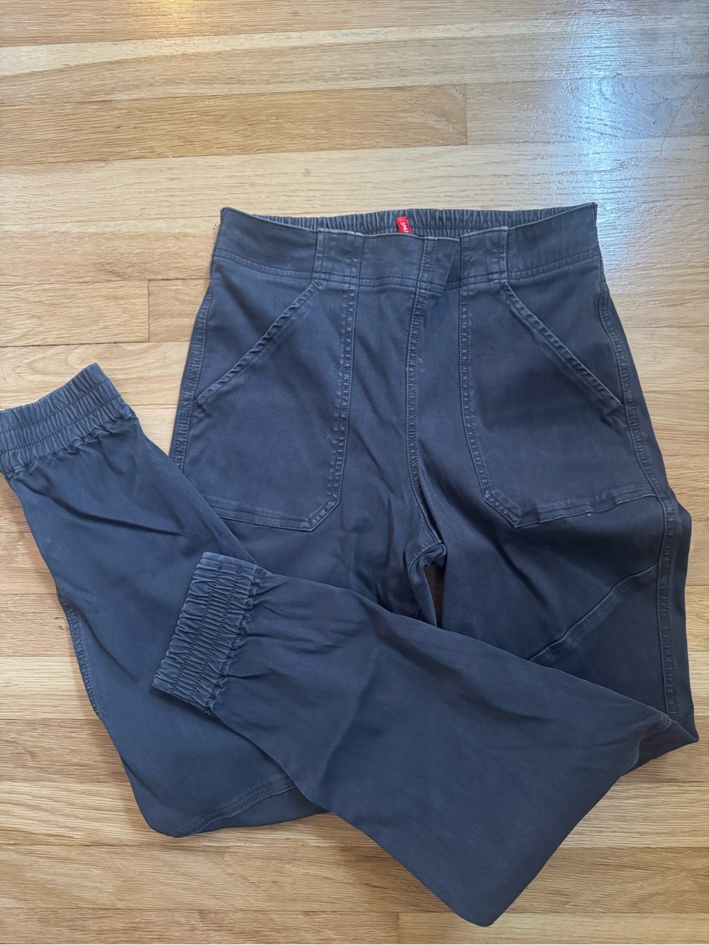 SPANX Charcoal Utility Jogger Pants - Picture 3 of 9